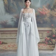 Cape Sleeves Wedding Dress