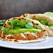 Refried Bean and Cheese Tacos