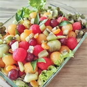 Lettuce Kiwi & Melon Salad
