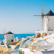 Windmills of Oia