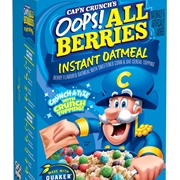 Captain Crunch's Oops! All Berries Instant Oatmeal