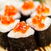 Ikura Sushi Roll