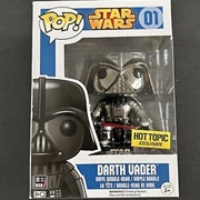 Darth Vader #01 (Chrome Hot Topic Exclusive) (BLUE BOX - 2015) (Funko POP!)