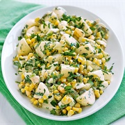 Potato, Corn, and Onion Salad