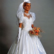 Gloves With Wedding Dress