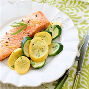 Roasted Summer Squash and Fish