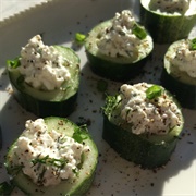 Cucumber With Cottage Cheese