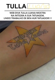Web Diva Tulla Luana Mostra Na Integra a Sua Tatuagem, Lindo Trabalho De Ben Hur Tatuador!!! (2011)
