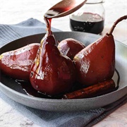 Wine Poached Pears