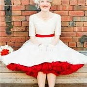 Colored Crinoline Under Wedding Dress