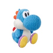 Light Blue Yarn Yoshi (Yoshi's Woolly World)
