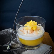 Coconut Parfait and Mango Gel