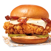 Ghost Pepper Chicken Sandwich With Bacon & Cheese