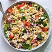 Feta, Onion and Mint Pasta Salad