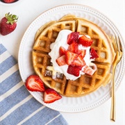 Strawberry Coconut Honey Waffle