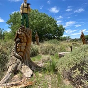 Pueblo Montaño Chainsaw Sculpture Garden