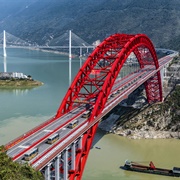Wushan Yangtze River Bridge, Chongqing, China