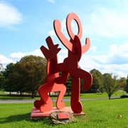 'Untitled (Figure Balancing on Dog)'