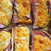 Baguette With Melted Marble Cheddar