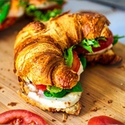 Vegetarian Cabbage Croissant Sandwich