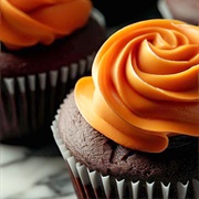 Orange Frosted Cupcake