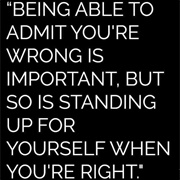 Stand Up for Yourself