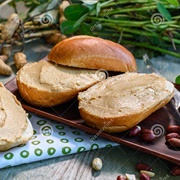 Peanut Butter Filled Ciabatta Roll