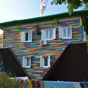 Upside Down House in Riviera Park, Sochi, Russia