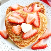 Pancakes With Candy Hearts