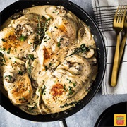 Mushroom and Mascarpone Chicken Breasts
