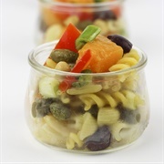 Pasta Salad Olives Pumpkin Bell Pepper