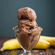 Chocolate, Peanut Butter and Banana Sorbet