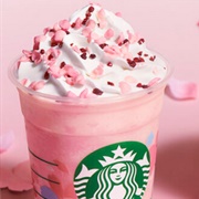 Sakura Milk Pudding Frappuccino