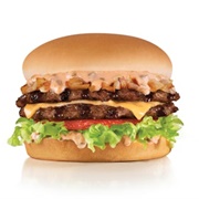 California Classic Double Charbroiled Cheeseburger