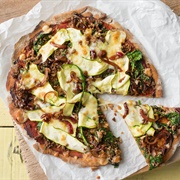 Beef and Onion Pizza