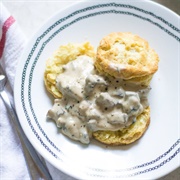 Biscuits and Mushroom Gravy
