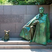 Franklin Roosevelt and Fala, Washington DC