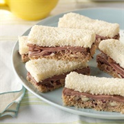 Roast Beef and Horseradish Finger Sandwich