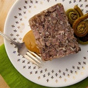 Head Cheese (Chopped Pig's Head Meat, Which Is Then Formed Into a Jellied Loaf)