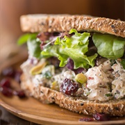 Fried Chicken Sandwich With Creamy Pistachio Sauce