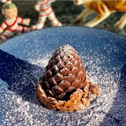Chocolate Mousse Pinecone