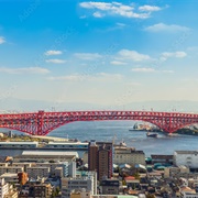 Minato Bridge, Osaka, Japan