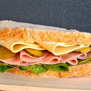 Ham and Gouda Sandwich