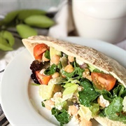 Hummus Salad Pitta Bread