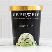 Oberweis Mint Chip Ice Cream