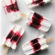 Berry Cream Ice Pops