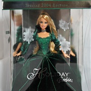 2004 Holiday Barbie (Green)
