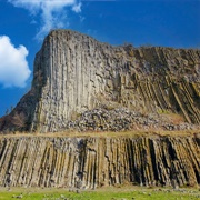 Hegyestu Geological Basalt Cliff, Kali Basin, Hungary