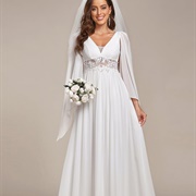 Illusion Waist on Wedding Dress