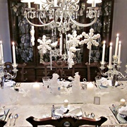 White Christmas Themed Party